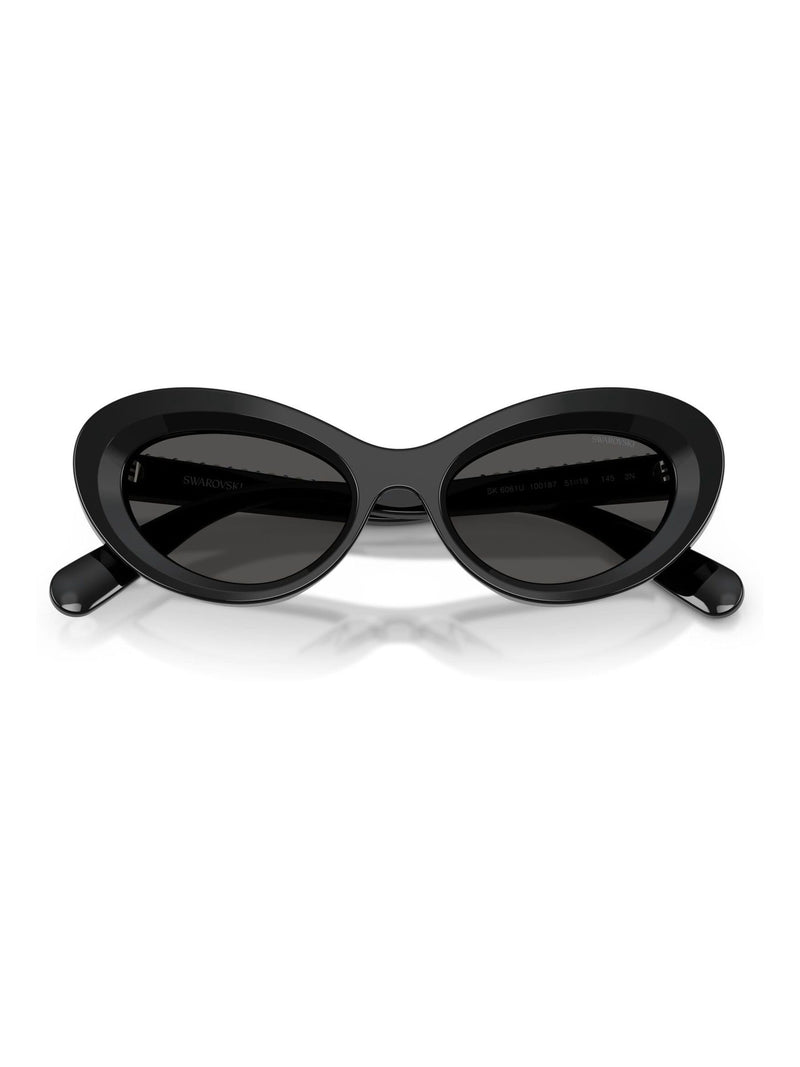 Swarovski black cat eye acetate sunglasses - British product