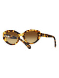 Swarovski brown irregular sunglasses medium havana frame, UK version
