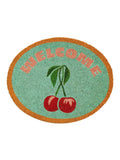 Oliver Bonas green welcome cherries doormat 57x70cm (British brand)
