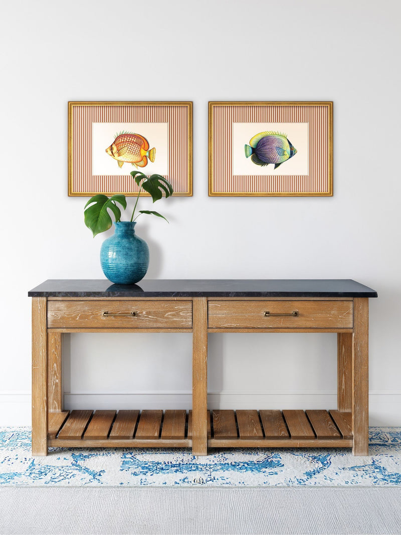Brookpace Lascelles wall art tropical fish print 430x330mm, imported from the UK