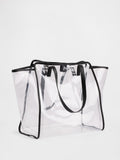 Gap clear jelly tote bag with vegan leather straps, UK version