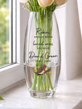 PMC personalised robin memorial flower vase 10cm - British product