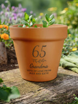 Next PMC Personalised Birthday Terracotta Plant Pot- Buy online at McGrocer