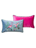 Joe Browns Flamingo Frenzy embroidered cushion, imported from the UK
