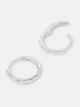 Next Accessorize Sterling Silver Bamboo Hoop Earrings- Buy online at McGrocer