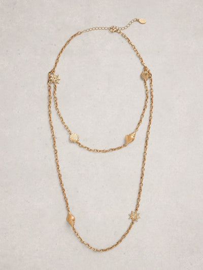 Next White Stuff Gold Tone Sandy Necklace- Buy online at McGrocer
