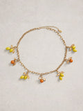 White Stuff yellow citrus charm necklace, UK version