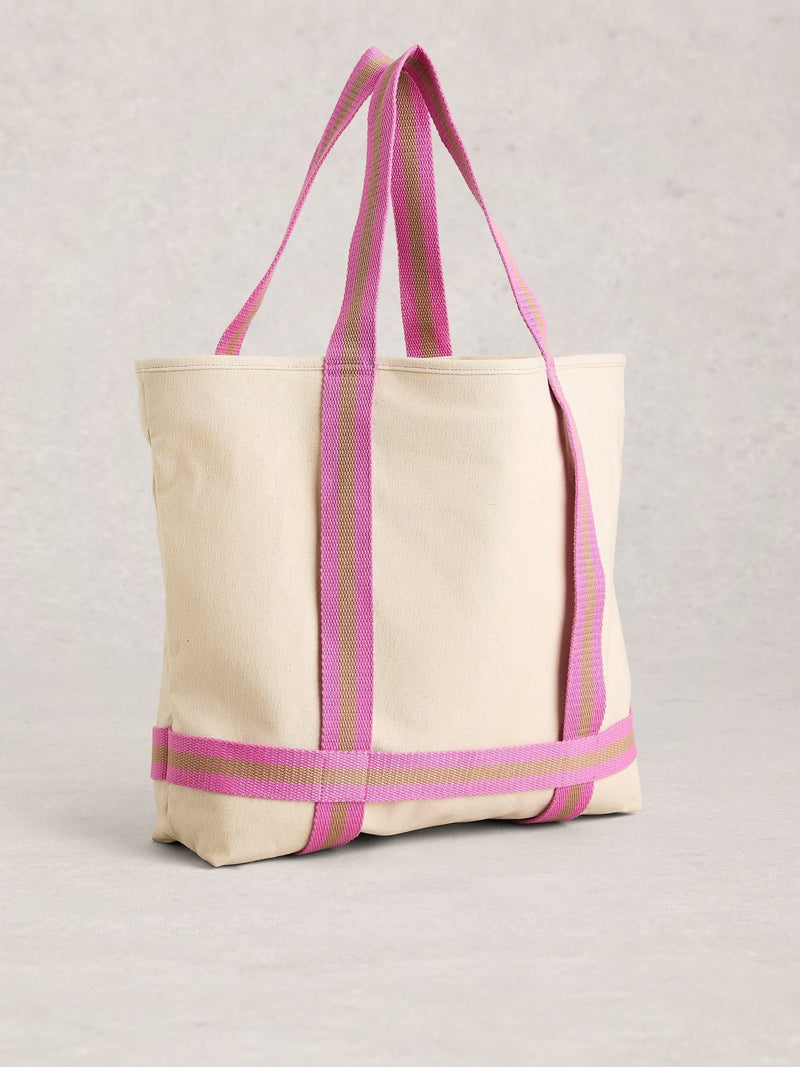 White Stuff cream canvas Gigi tote bag, UK version