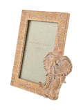 Widdop elephant photo frame with stone-effect border (British brand)