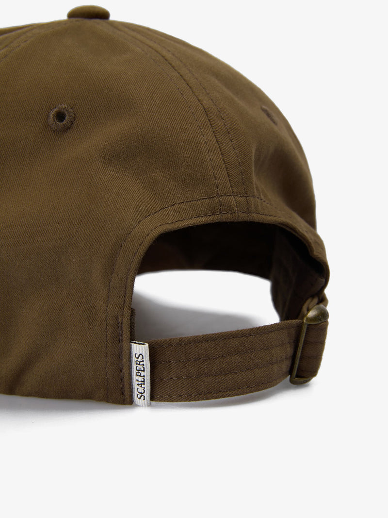 Scalpers hood cap brown contrast, imported from the UK