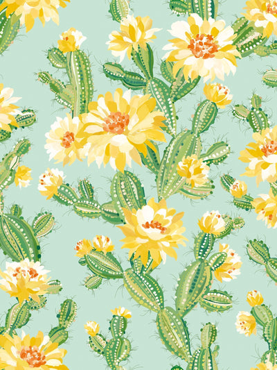 Next Ohpopsi Sunshine Cactus Bloom Wallpaper A4 Sample- Buy online at McGrocer