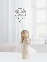 Next Willow Tree Off White Miss You Figurine 14cm- Buy online at McGrocer