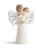 Willow Tree Angel's Embrace figurine off white 14cm, imported from the UK
