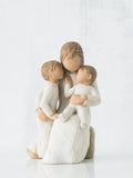 Willow Tree Quietly figurine in off white cast stone (British brand)