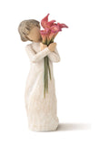 Willow Tree Off White Bloom figurine hand-painted calla lilies (British brand)