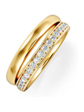 The Diamond Store duo curve stacking ring 0.26ct (British brand)
