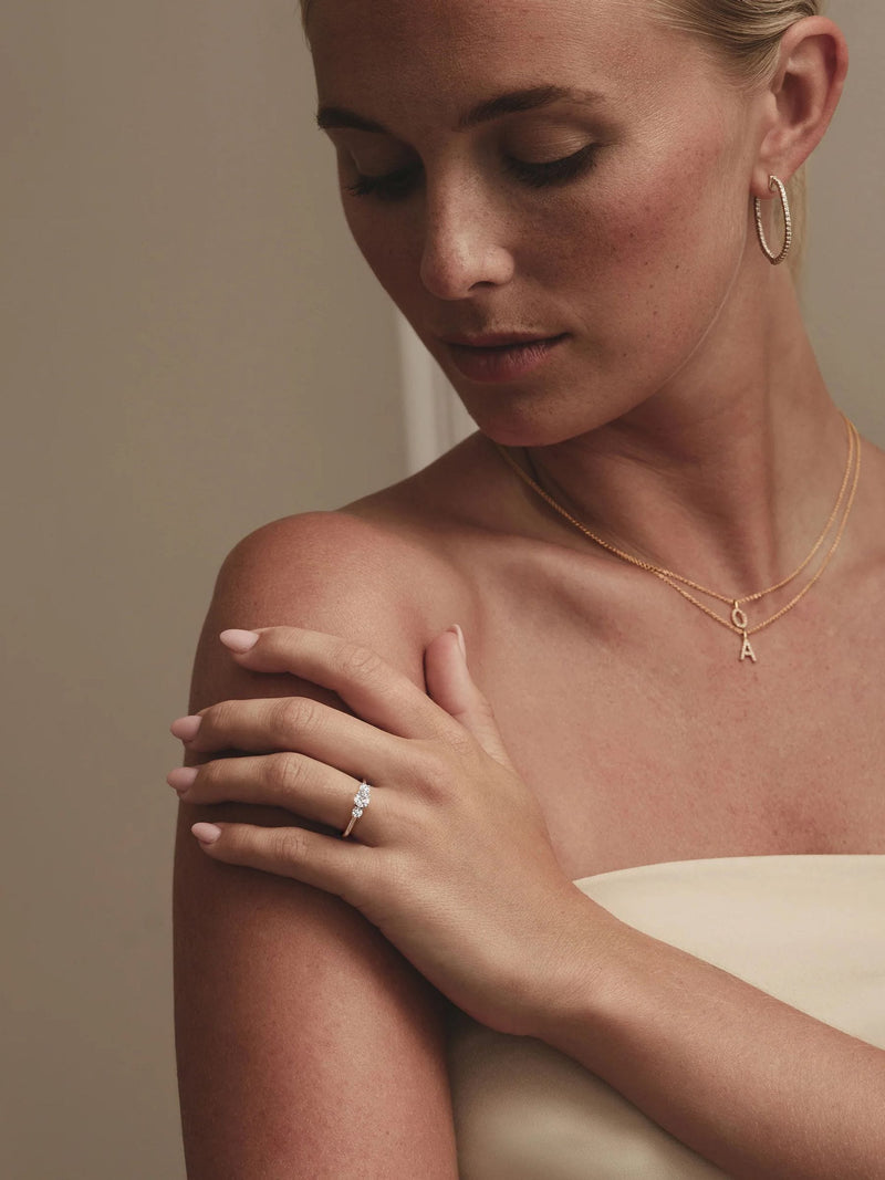 The Diamond Store lab diamond trilogy ring 0.50ct (British brand)