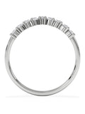 The Diamond Store 0.50ct lab diamond wishbone ring 9K white gold (British brand)