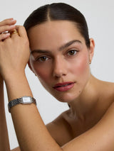 Next D.LOUISE Silver Tone Waterproof Classic Stainless Linked Watch- Buy online at McGrocer