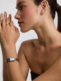 D.LOUISE silver tone classic stainless linked watch - British product