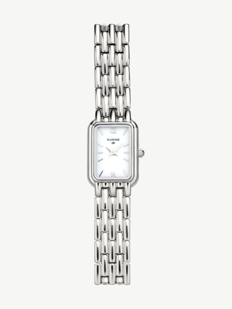 D.LOUISE silver tone classic stainless linked watch - British product