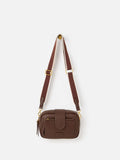 Oliver Bonas Charlee chocolate brown crossbody bag - British product