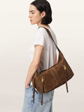 AllSaints Jean Rey suede shoulder bag brown (British brand)