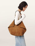 AllSaints brown Ara suede tote bag, UK version