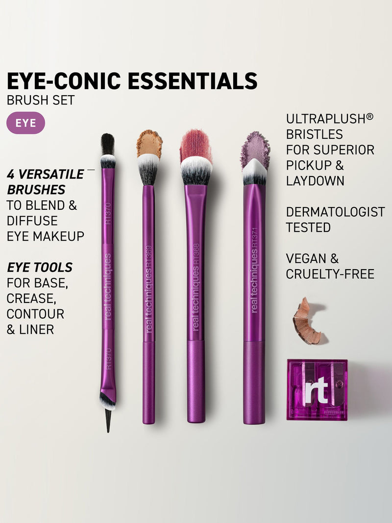 Real Techniques EyeConic Essentials brush set 5 piece, UK version