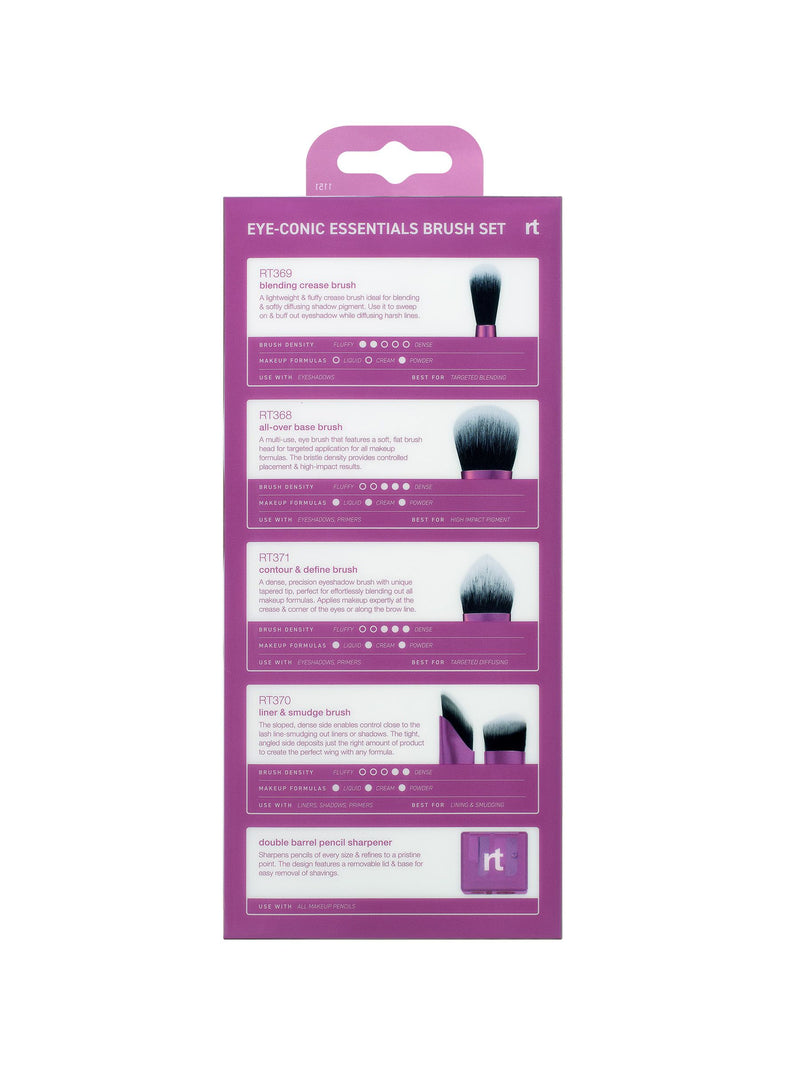 Real Techniques EyeConic Essentials brush set 5 piece, UK version