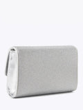 Carvela Anna clutch bag with silver crystal embellishment - British product