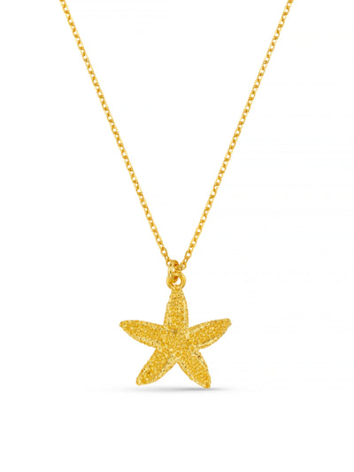 Next Orelia London Gold Tone Textured Starfish Necklace- Buy online at McGrocer