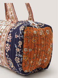 Monsoon Blue Ines floral patchwork quilted weekend bag, UK version