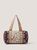 Monsoon Blue Ines floral patchwork quilted weekend bag, UK version
