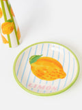 Oliver Bonas yellow limon conical ring dish and trinket box (British brand)