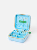 Oliver Bonas blue lemon crochet jewellery box 10cm (British brand)