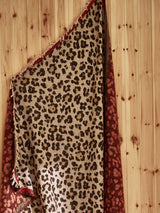 Next Oliver Bonas Beige Leopard Print Jacquard Throw 170 x 130 cm- Buy online at McGrocer