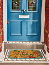 Next Oliver Bonas Blue Brown Diagonal Fruit Doormat 60 x 90 cm- Buy online at McGrocer