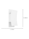Eglo white Verdolino steel LED tricolour outdoor wall light, UK version