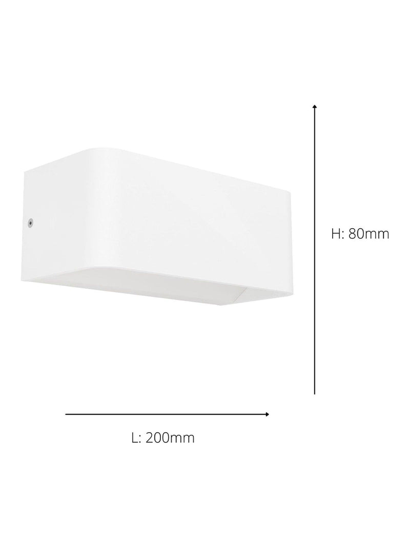 Eglo Sania-Z smart wall light LED cube white, imported from the UK