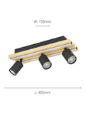 Eglo Gesteira LED ceiling light 3-light spotlight - British product