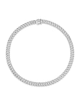 Next The Diamond Store Sterling Silver Havana Cuban Lab Diamond Necklace 1ct Set- Buy online at McGrocer