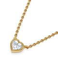 The Diamond Store 0.25ct heart cut lab diamond necklace, UK version