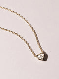 The Diamond Store 0.25ct heart cut lab diamond necklace, UK version