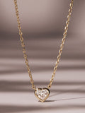 The Diamond Store 0.25ct heart cut lab diamond necklace, UK version