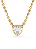 The Diamond Store 0.25ct heart cut lab diamond necklace, UK version