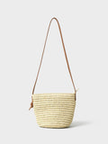 Crew Clothing raffia cross-body bag natural decorative, imported from the UK