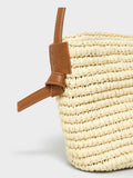Crew Clothing raffia cross-body bag natural decorative, imported from the UK