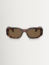 Next Versace Brown Biggie Irregular Sunglasses- Buy online at McGrocer