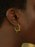 Ottoman Hands Jale hoop earrings 2.5 cm (British brand)